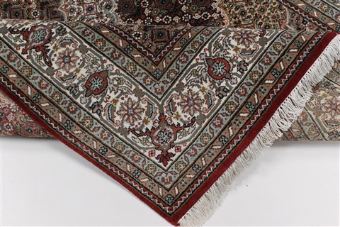 Mahal Beige Hand Knotted 40 X 60 Area Rug 250-27873 Image 2
