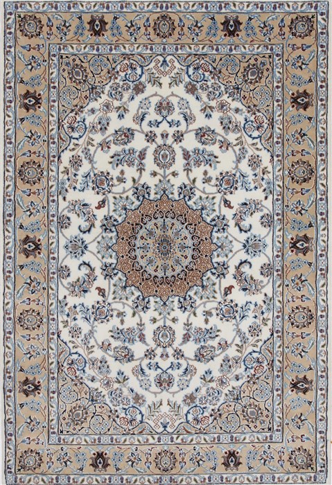 Nain Blue Hand Knotted 41 X 62  Area Rug 250-27885 Image 0