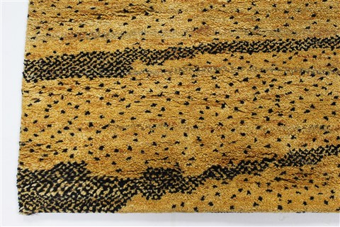 Gabbeh Yellow Hand Knotted 40 X 60 Area Rug 100-27889 Image 3
