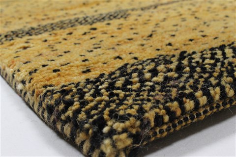 Gabbeh Yellow Hand Knotted 40 X 60 Area Rug 100-27889 Image 4