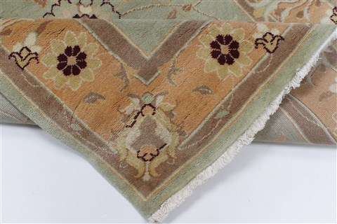 Kashmar Beige Hand Knotted 310 X 52 Area Rug 100-27890 Image 2