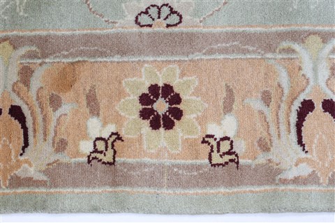 Kashmar Beige Hand Knotted 310 X 52 Area Rug 100-27890 Image 4