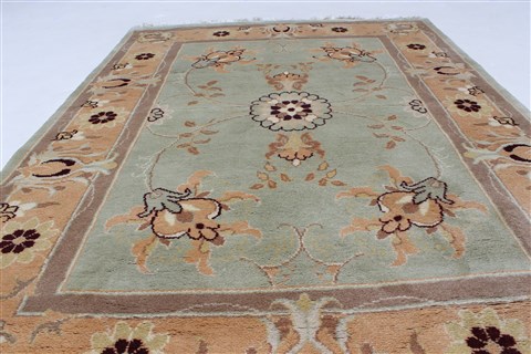 Kashmar Beige Hand Knotted 310 X 52 Area Rug 100-27890 Image 5