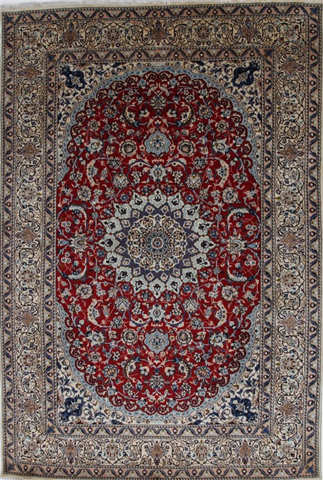 Nain Blue Hand Knotted 66 X 98 Area Rug 100-27899 Image 0