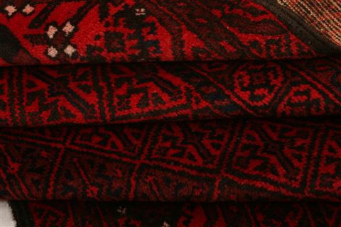 Baluch Red Hand Knotted 36 X 68 Area Rug 100-27902 Image 4