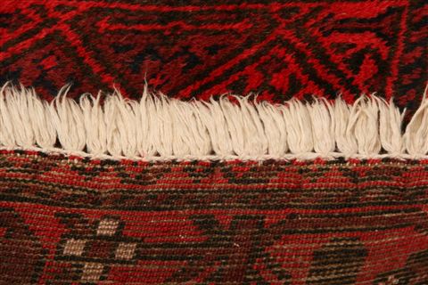 Baluch Red Hand Knotted 36 X 68 Area Rug 100-27902 Image 6