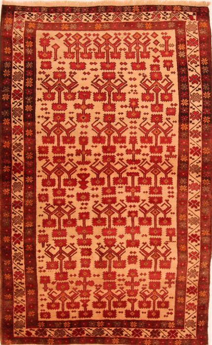 Baluch Beige Hand Knotted 41 X 68 Area Rug 100-27903 Image 0