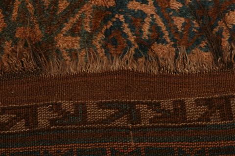 Bhadohi Brown Hand Knotted 46 X 66 Area Rug 253-27904 Image 5