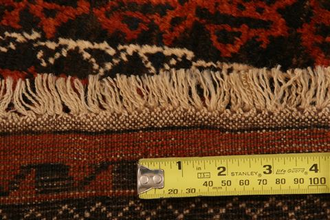 Baluch Orange Hand Knotted 311 X 62 Area Rug 100-27905 Image 4