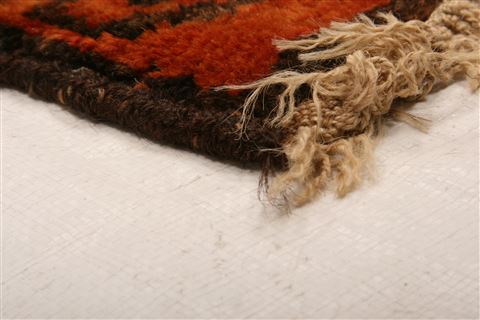 Baluch Orange Hand Knotted 311 X 62 Area Rug 100-27905 Image 5