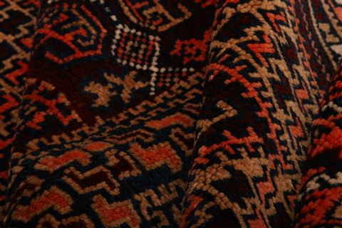 Baluch Brown Hand Knotted 45 X 62 Area Rug 253-27906 Image 2