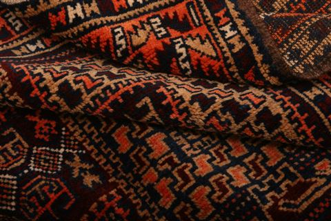 Baluch Brown Hand Knotted 45 X 62 Area Rug 253-27906 Image 3