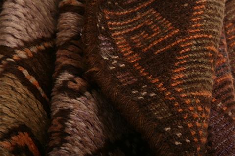 Baluch Brown Hand Knotted 30 X 52 Area Rug 100-27907 Image 2