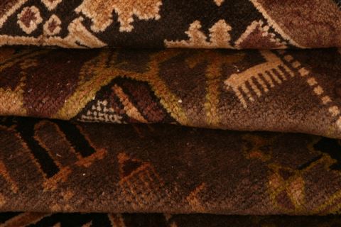 Baluch Brown Hand Knotted 34 X 64 Area Rug 100-27908 Image 4
