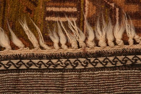 Baluch Brown Hand Knotted 34 X 64 Area Rug 100-27908 Image 6