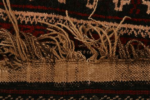 Baluch Black Hand Knotted 39 X 610 Area Rug 100-27909 Image 5