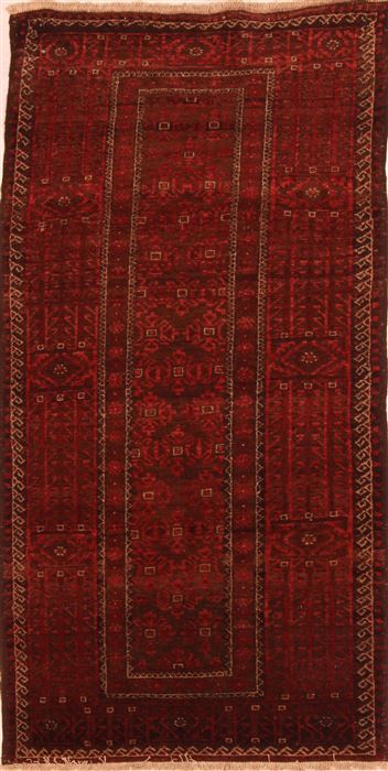 Baluch Red Hand Knotted 33 X 64 Area Rug 100-27910 Image 0
