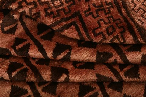 Baluch Orange Hand Knotted 44 X 78 Area Rug 100-27911 Image 4
