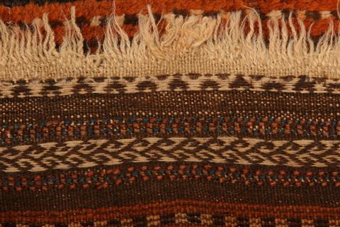Baluch Orange Hand Knotted 30 X 53 Area Rug 253-27915 Image 5