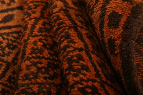 Baluch Orange Hand Knotted 36 X 57 Area Rug 100-27918 Image 2