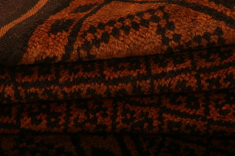 Baluch Orange Hand Knotted 36 X 57 Area Rug 100-27918 Image 4