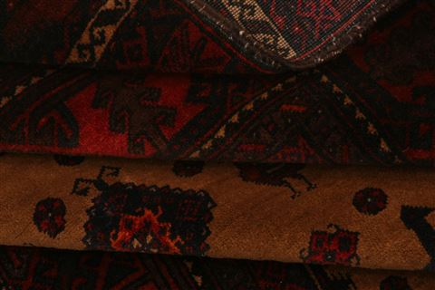 Baluch Red Hand Knotted 37 X 66 Area Rug 100-27919 Image 3
