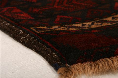 Baluch Red Hand Knotted 37 X 66 Area Rug 100-27919 Image 5