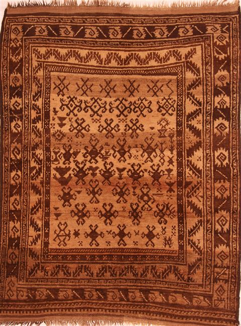 Baluch Beige Hand Knotted 410 X 511 Area Rug 100-27921 Image 0