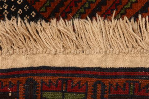 Baluch Red Hand Knotted 39 X 62 Area Rug 253-27923 Image 5