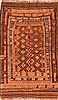 Baluch Orange Hand Knotted 41 X 55  Area Rug 100-27925 Thumb 0