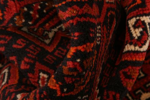 Baluch Red Hand Knotted 30 X 58 Area Rug 100-27926 Image 1