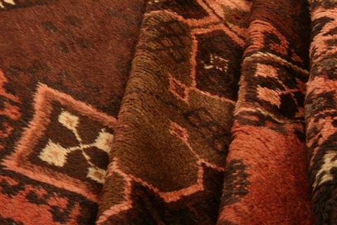 Baluch Orange Hand Knotted 37 X 62 Area Rug 253-27927 Image 2