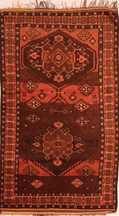 Baluch Orange Hand Knotted 37 X 62 Area Rug 253-27927 Image 0