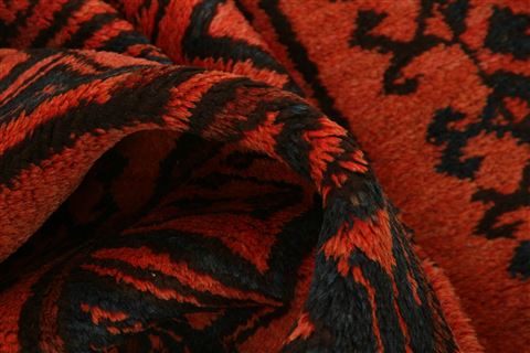 Kunduz Orange Hand Knotted 39 X 71 Area Rug 100-27928 Image 1