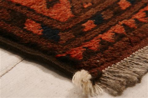 Kunduz Orange Hand Knotted 39 X 71 Area Rug 100-27928 Image 6