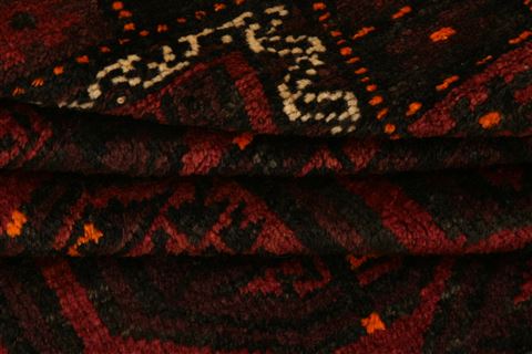 Baluch Red Hand Knotted 37 X 62 Area Rug 100-27929 Image 3