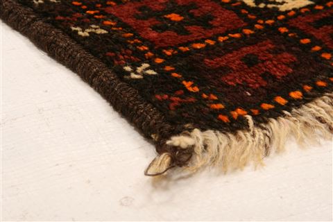 Baluch Red Hand Knotted 37 X 62 Area Rug 100-27929 Image 6