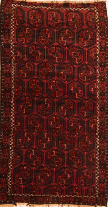 Baluch Red Hand Knotted 37 X 62 Area Rug 100-27929 Image 0