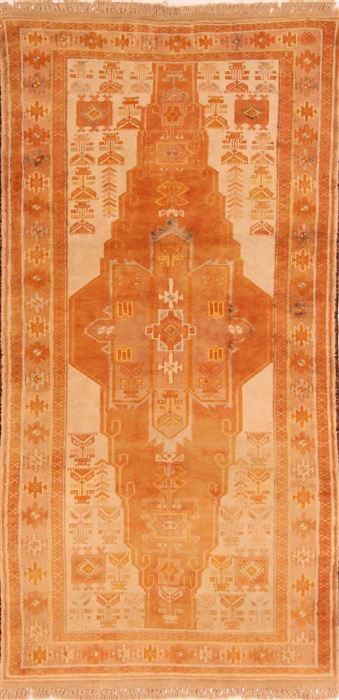 Baluch Yellow Hand Knotted 37 X 610 Area Rug 253-27932 Image 0