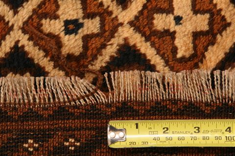 Baluch Beige Hand Knotted 76 X 90 Area Rug 100-27936 Image 5