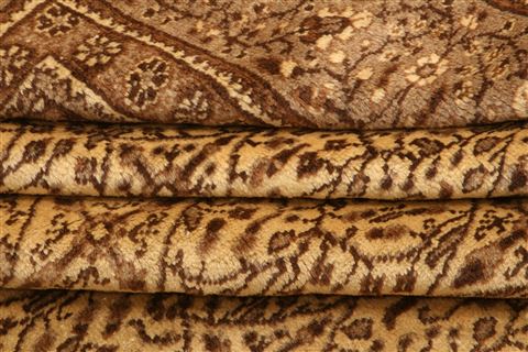 Kayseri Brown Hand Knotted 94 X 132  Area Rug 253-27940 Image 4