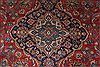 Kashan Red Hand Knotted 87 X 114  Area Rug 100-27943 Thumb 6