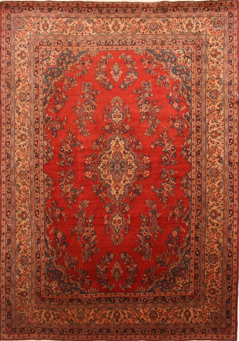 Hamedan Beige Hand Knotted 88 X 124 Area Rug 100-27944 Image 0