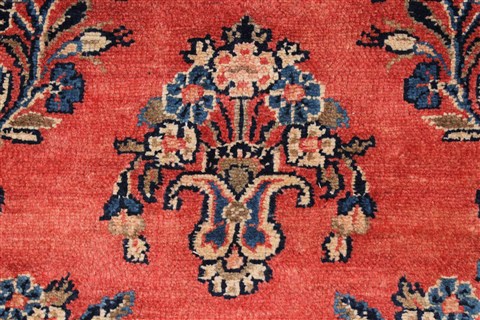 Hamedan Blue Hand Knotted 88 X 116 Area Rug 100-27945 Image 12
