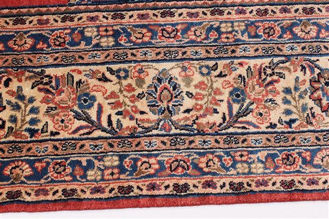Hamedan Blue Hand Knotted 88 X 116 Area Rug 100-27945 Image 7