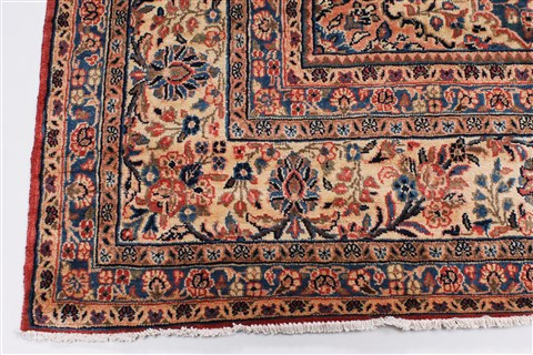 Hamedan Blue Hand Knotted 88 X 116 Area Rug 100-27945 Image 9