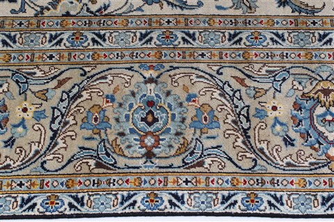 Kashan Blue Hand Knotted 88 X 142 Area Rug 100-27948 Image 10