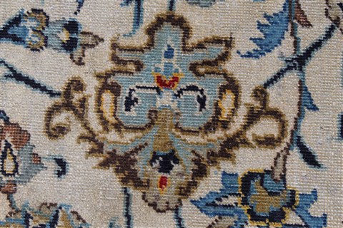 Kashan Blue Hand Knotted 88 X 142 Area Rug 100-27948 Image 15