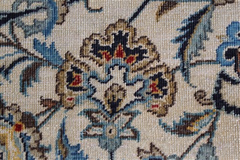 Kashan Blue Hand Knotted 88 X 142 Area Rug 100-27948 Image 16