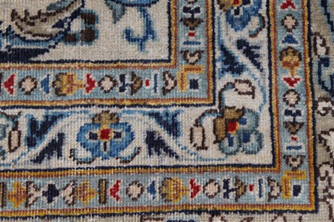 Kashan Blue Hand Knotted 88 X 142 Area Rug 100-27948 Image 1